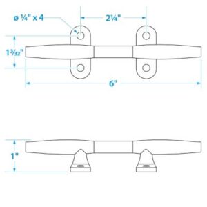 HOLLOW BASE CLEAT-6 -SS