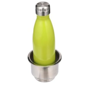 SS BLUE LED DRINK HOLD W/DRAIN