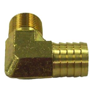 90° Hose Barb (3/4”-14 NPT x 1” Hose)