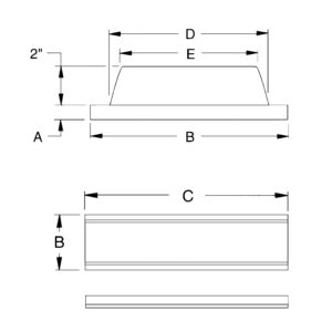 Johnson Duramax Commercial Bumper - Single Tow Knees (3/4” x 13-1/2” x 36”)