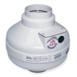 A/C Inline Duct Fan (4” Diameter, 115 volt)