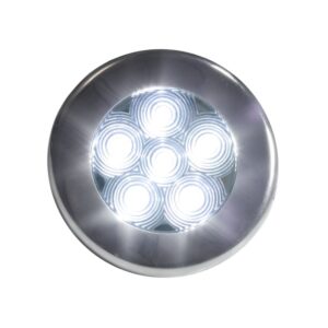 L.E.D. Recessed Cabin Light (6 White L.E.D.s.)