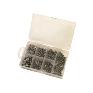168 Piece Stainless Steel Deluxe Fastener Kit