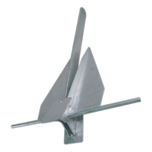 Galvanized Fluke Style Anchor (#8, Boat Size: 17' to 24')