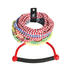 8 Section Water Ski Tow Rope with Radius Handle (Length 75')
