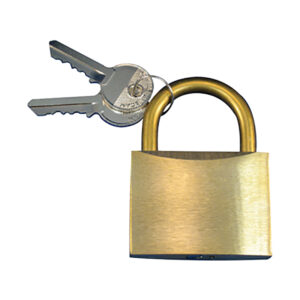Padlock (Solid Brass, 1-1/2” W)