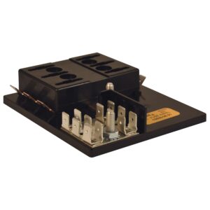 ATO/ATC Fuse Block with Ground Bus Bar (6 Gang)