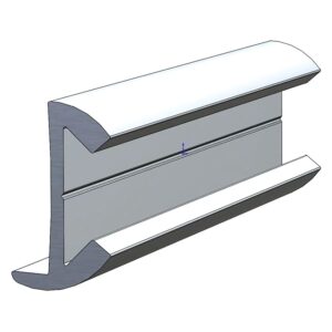 Aluminum Rub Rails (15/16” H x 1/2” W x 12’ L)