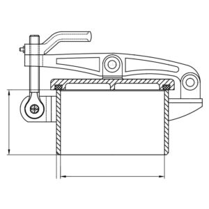 10” Ullage Hatch (Painted Steel)