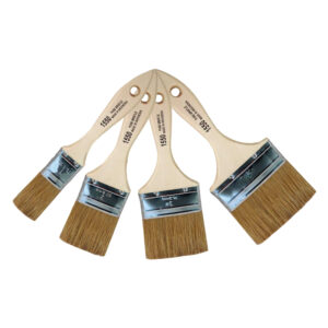 “Throwaway” White Bristle Chip Brush - Double Thick (2”)
