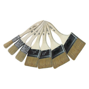 “Throwaway” White Bristle Chip Brush (1”)